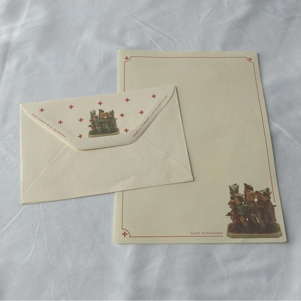 Vintage Stationery Paper Envelope Ephemera MJ Hummel Lot Junk Journal Scrapbook